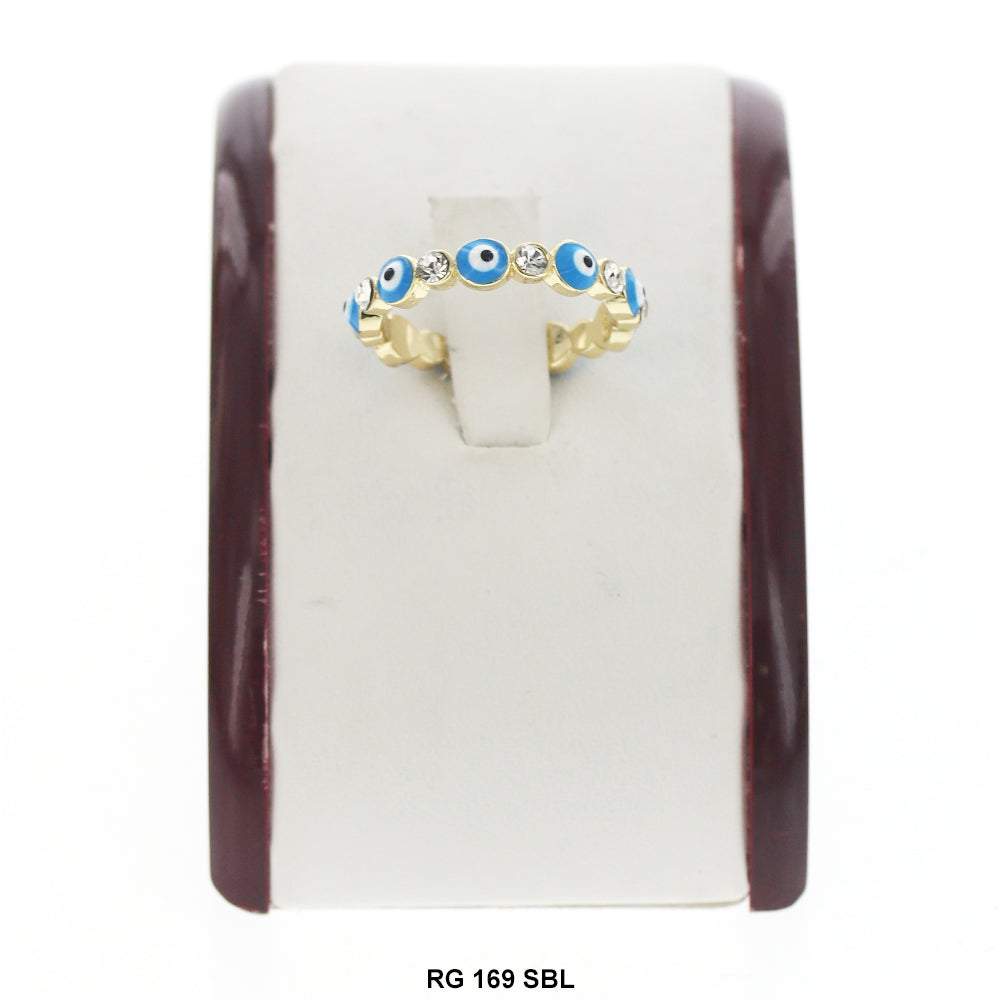 Anillo Evil Eye Con Piedras RG 169 SBL