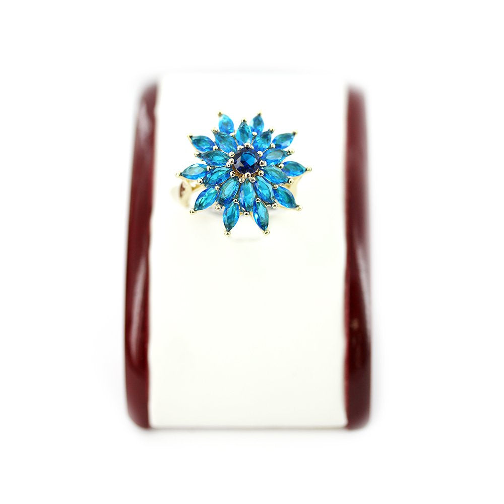 Flower CZ Ring RG 2008 BL