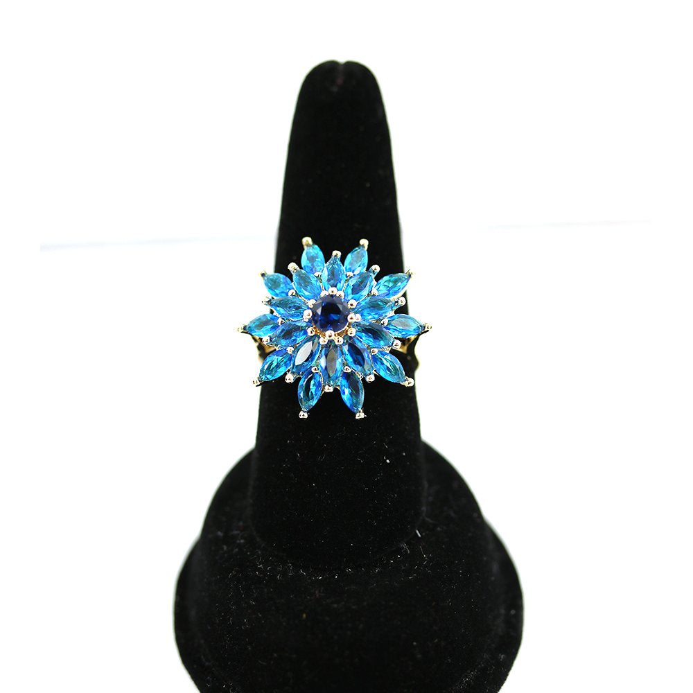 Flower CZ Ring RG 2008 BL