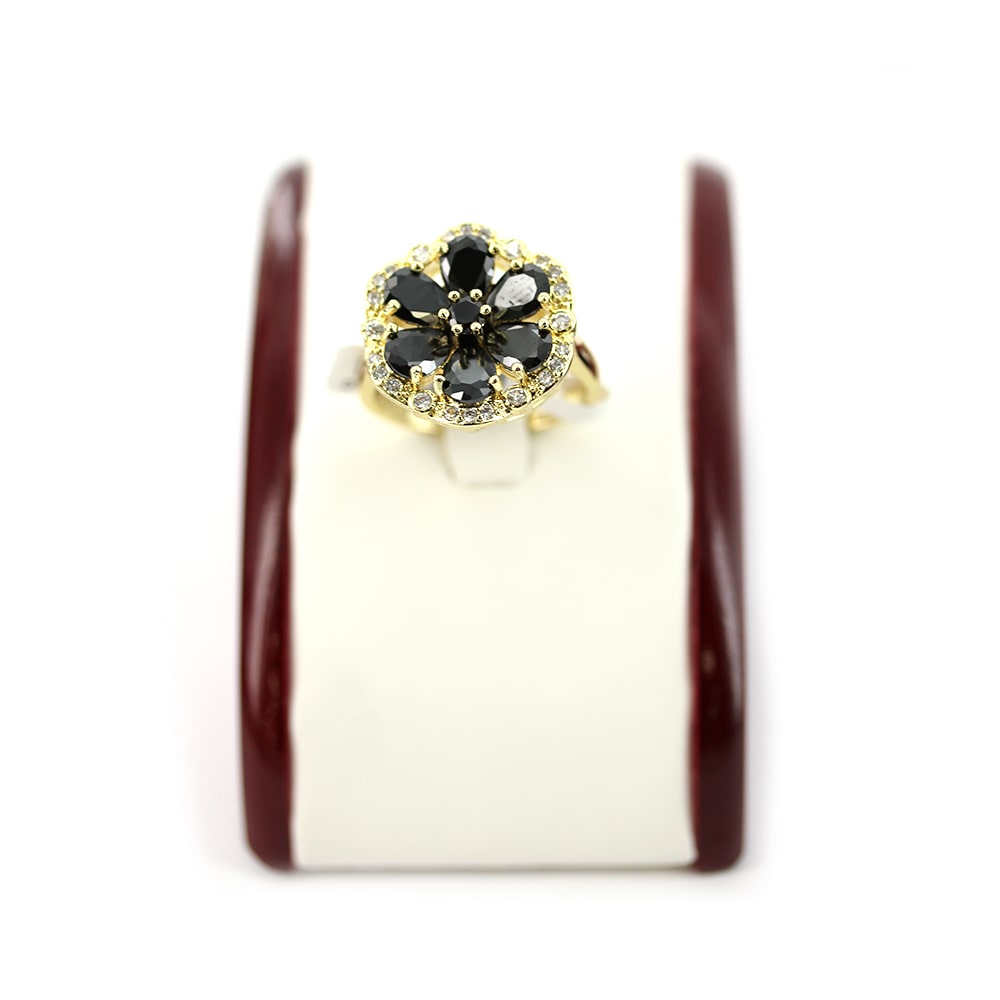 Flower CZ Ring RG 2010 BK