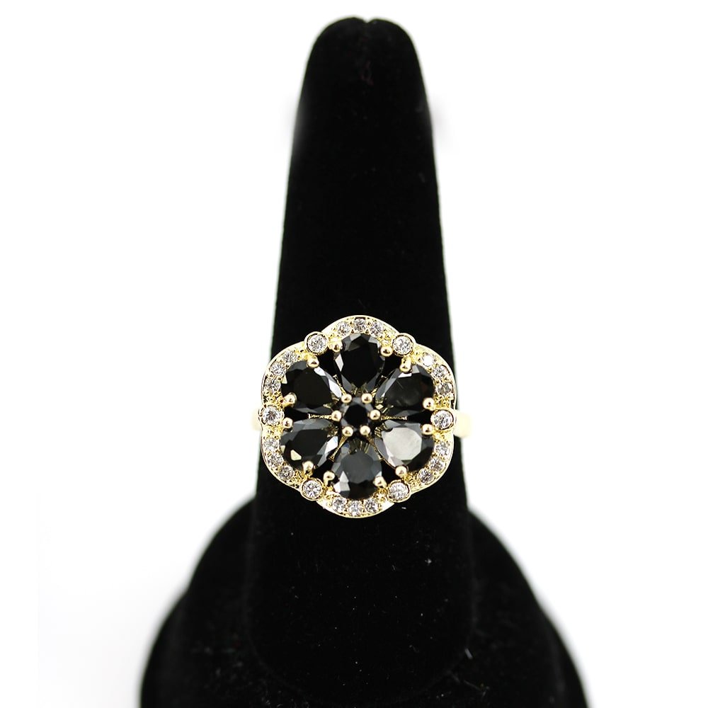 Flower CZ Ring RG 2010 BK