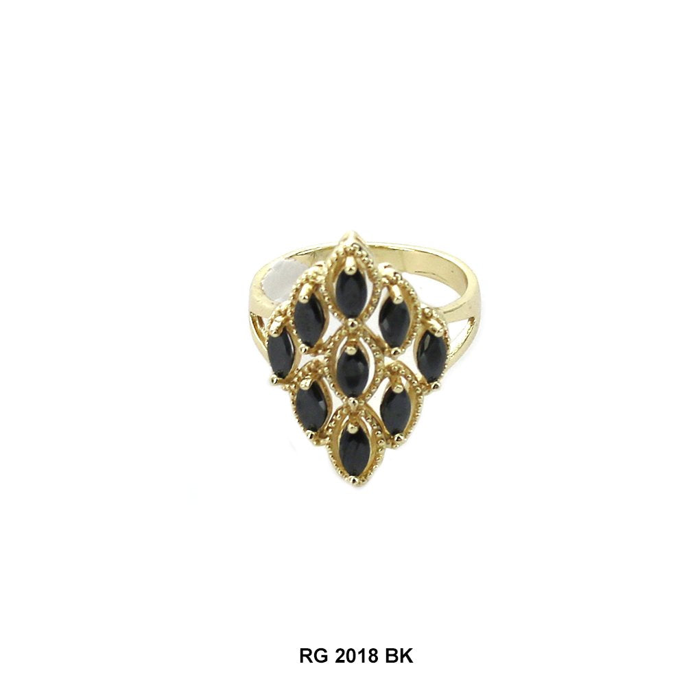 Anillo CZ con forma de diamante RG 2018 BK