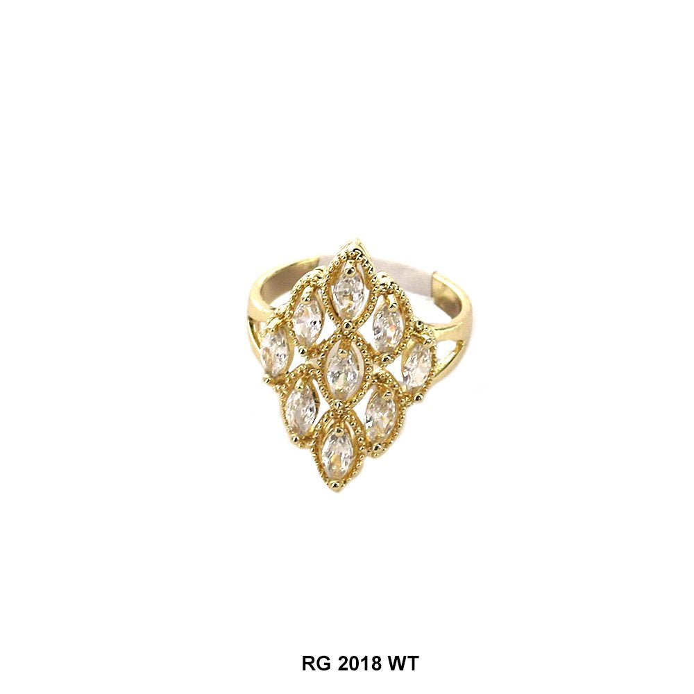 Diamond Shape CZ Ring RG 2018 W