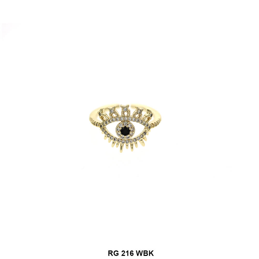 Evil Eye Open Ring RG 216 WB