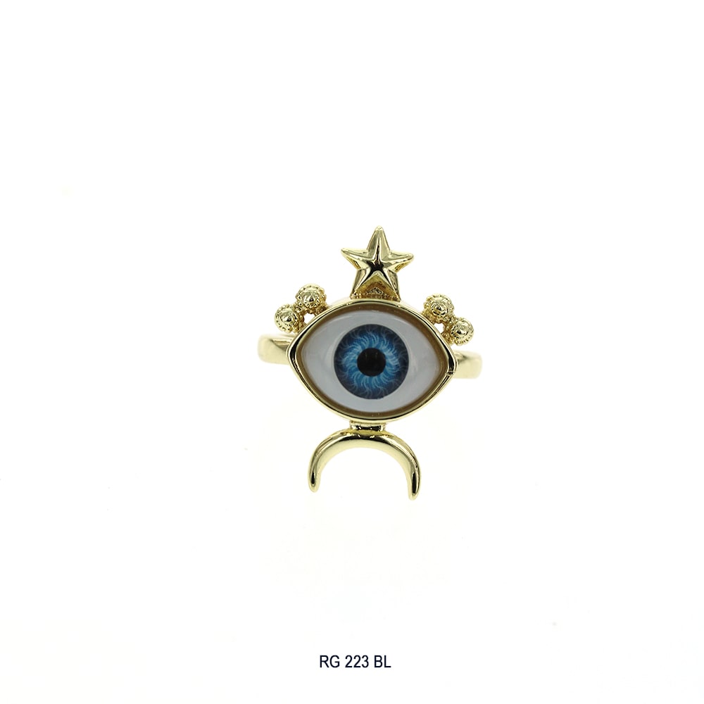 Evil Eye Openable Ring RG 223 BL