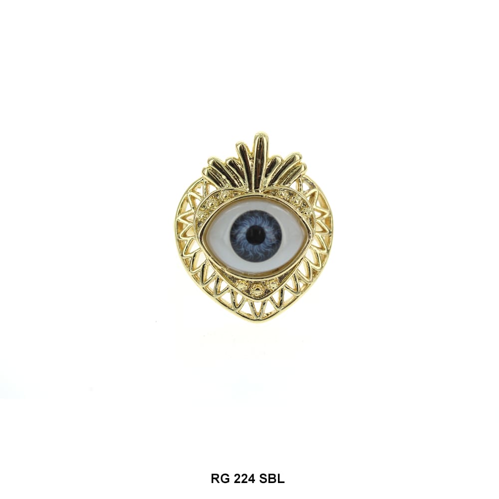 Evil Eye Openable Ring RG 224 SBL