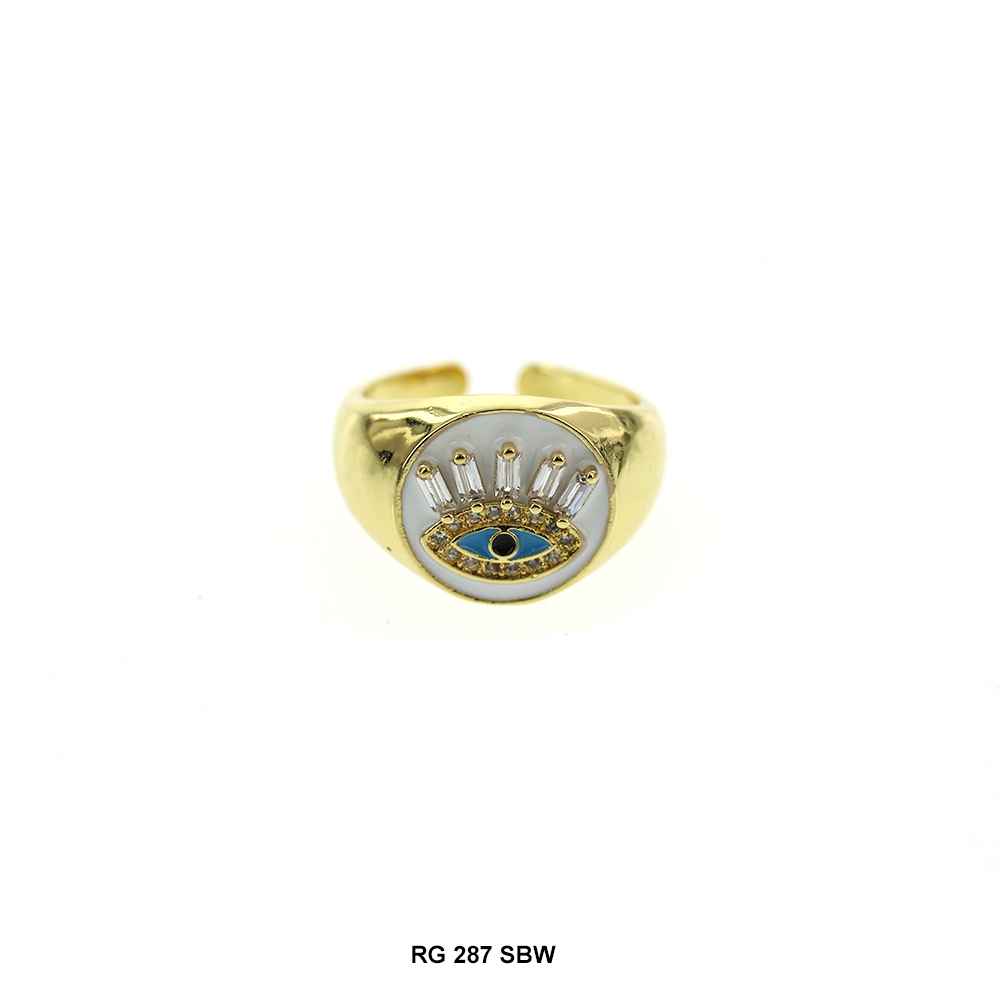 Evil Eye Ring RG 287 SBLW