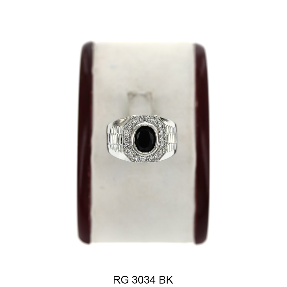 Men CZ Ring RG 3033 S BK