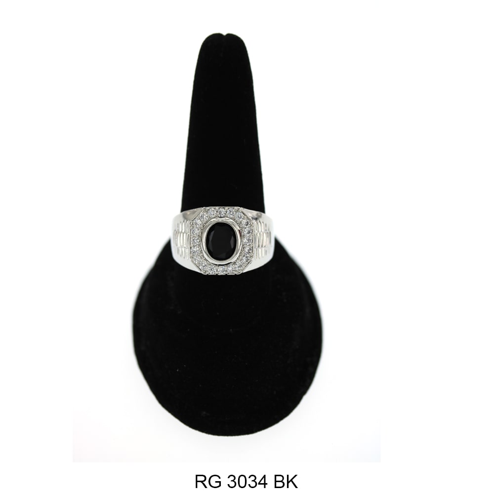 Men CZ Ring RG 3033 S BK