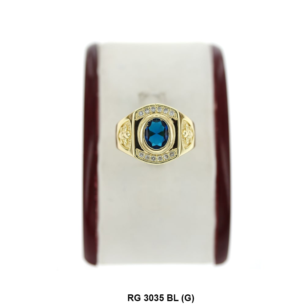 Men CZ Ring RG 3035 G BL