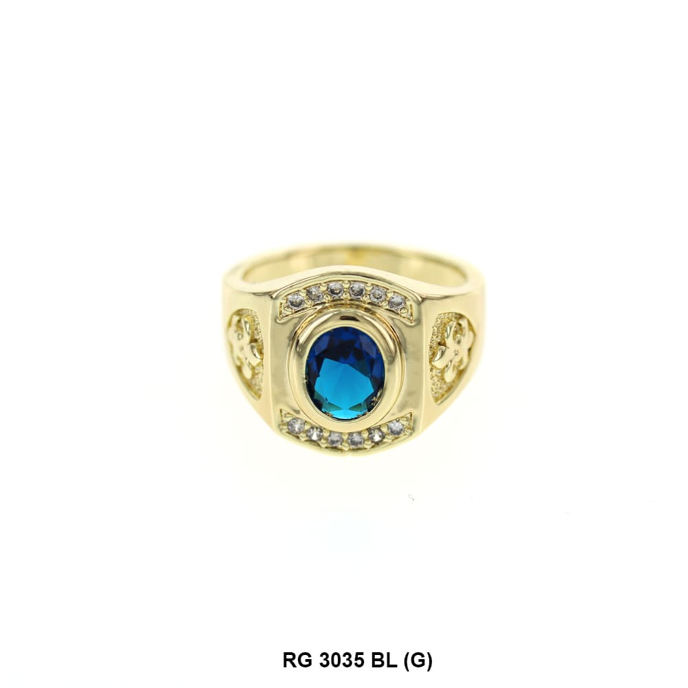 Men CZ Ring RG 3035 G BL