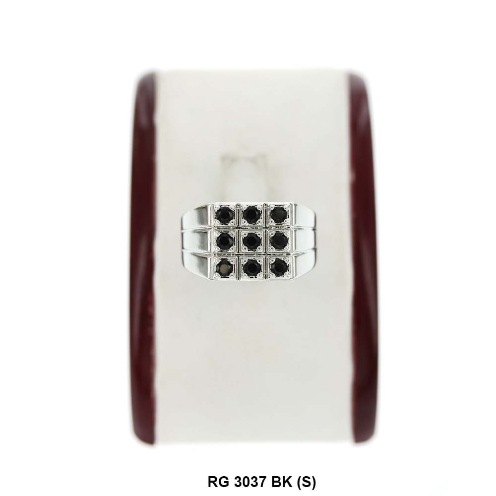 Men CZ Ring RG 3037 S BK