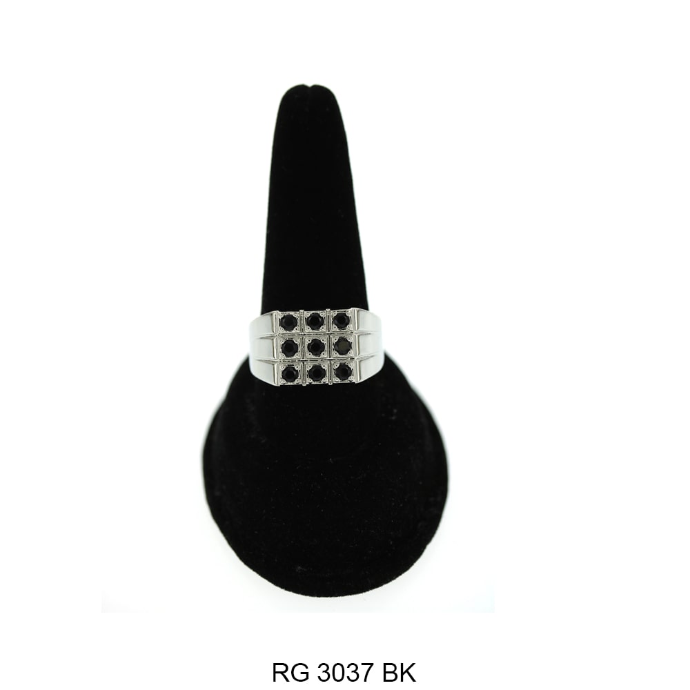 Men CZ Ring RG 3037 S BK