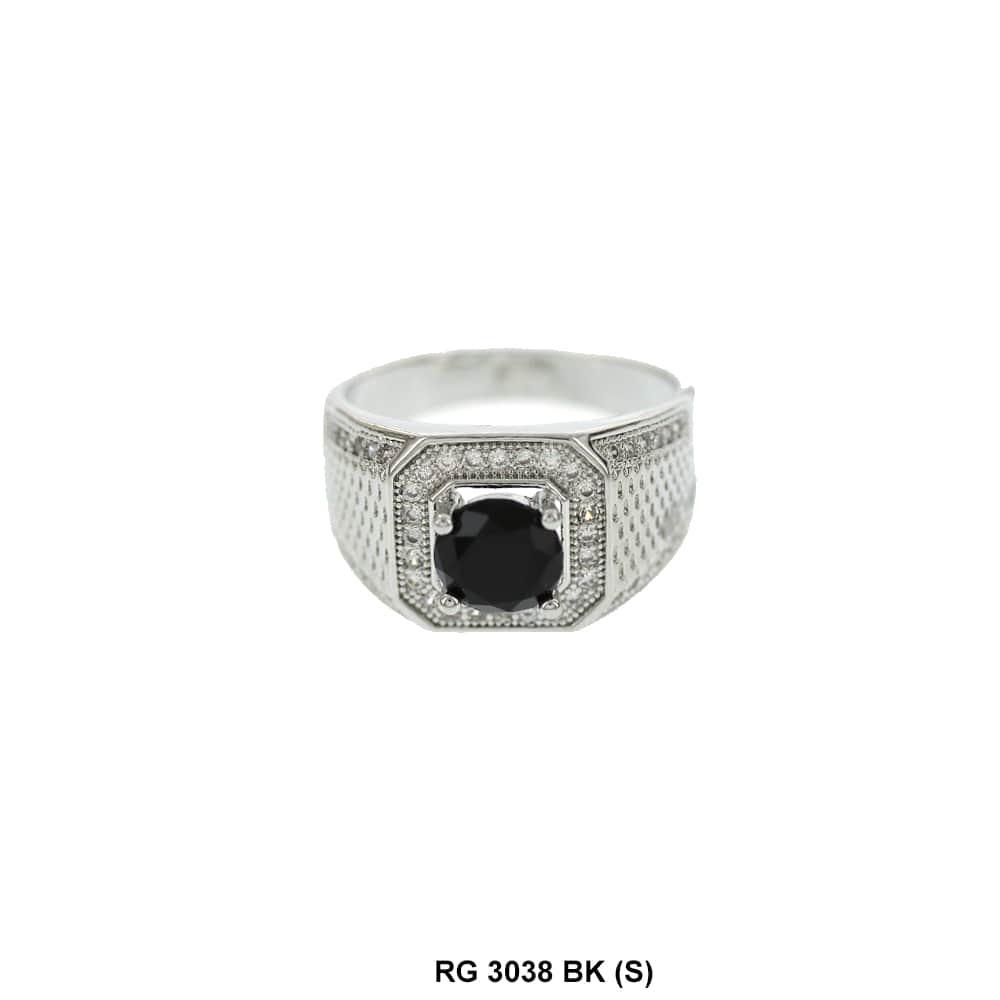 Men CZ Ring RG 3038 S BK