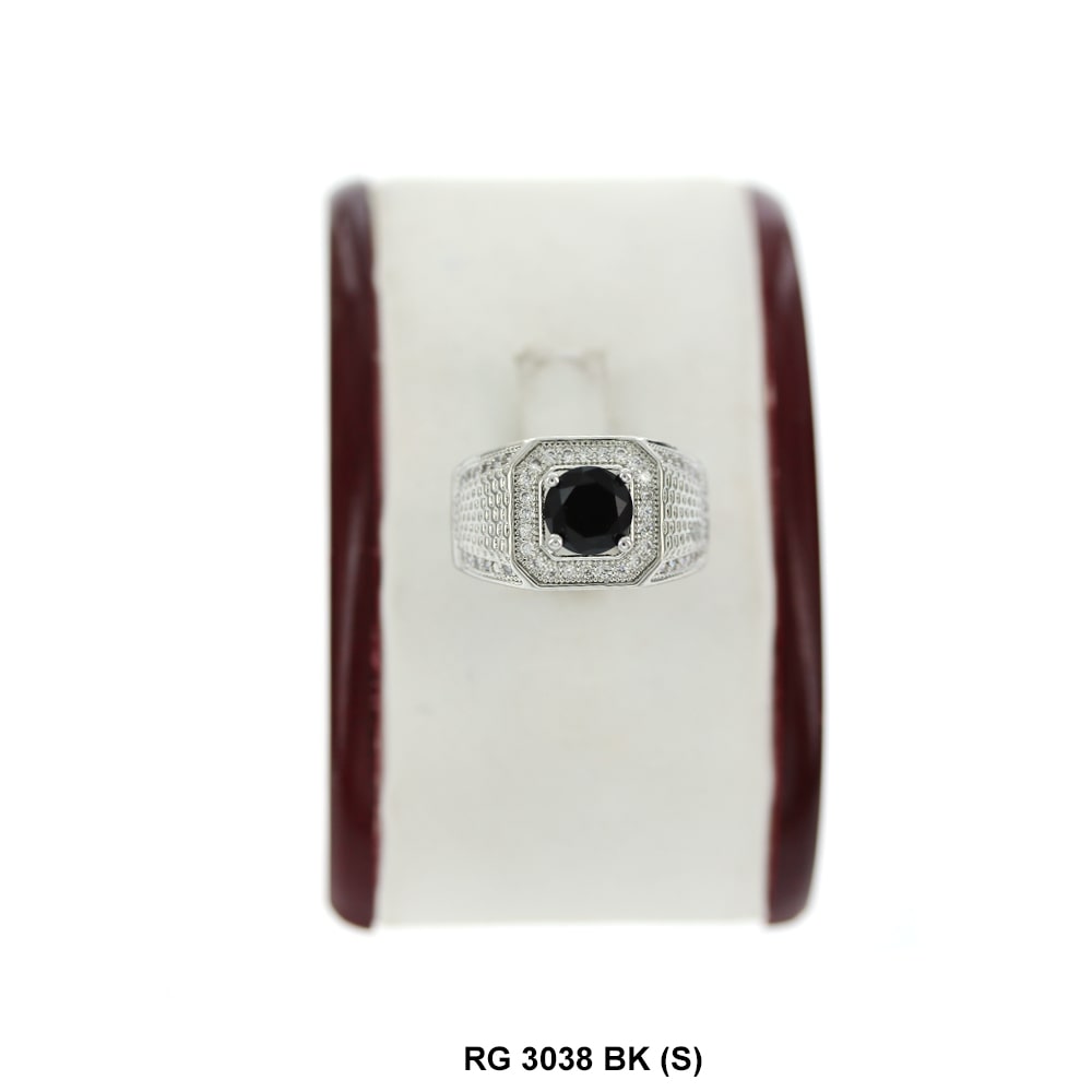 Men CZ Ring RG 3038 S BK