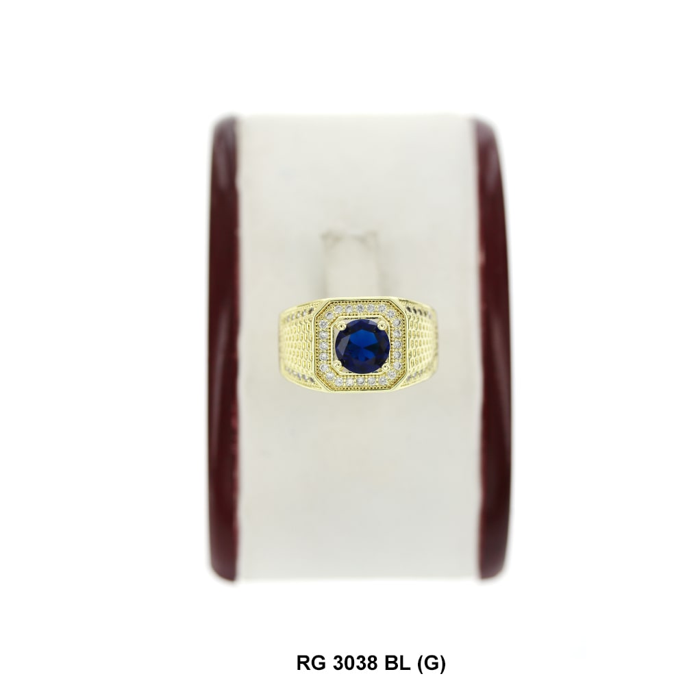 Men CZ Ring RG 3038 G BL