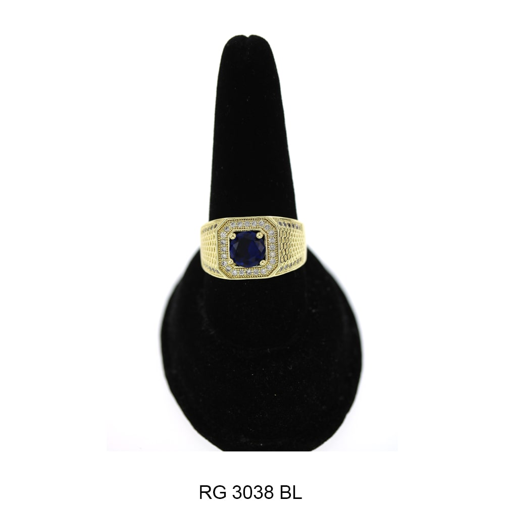 Men CZ Ring RG 3038 G BL