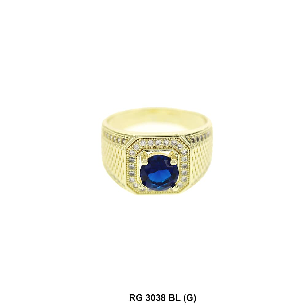 Men CZ Ring RG 3038 G BL