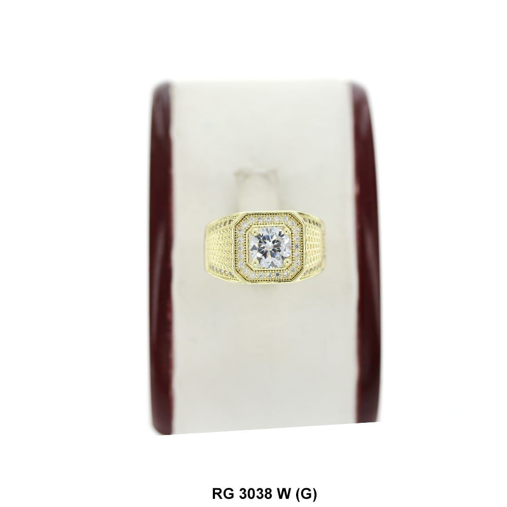 Men CZ Ring RG 3038 G W