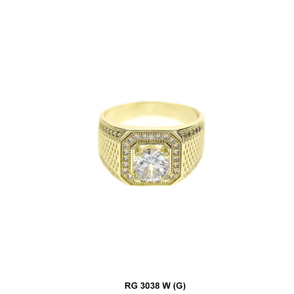 Men CZ Ring RG 3038 G W