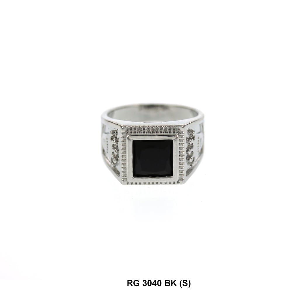 Men CZ Ring RG 3040 S BK