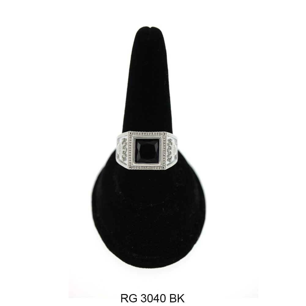 Men CZ Ring RG 3040 S BK