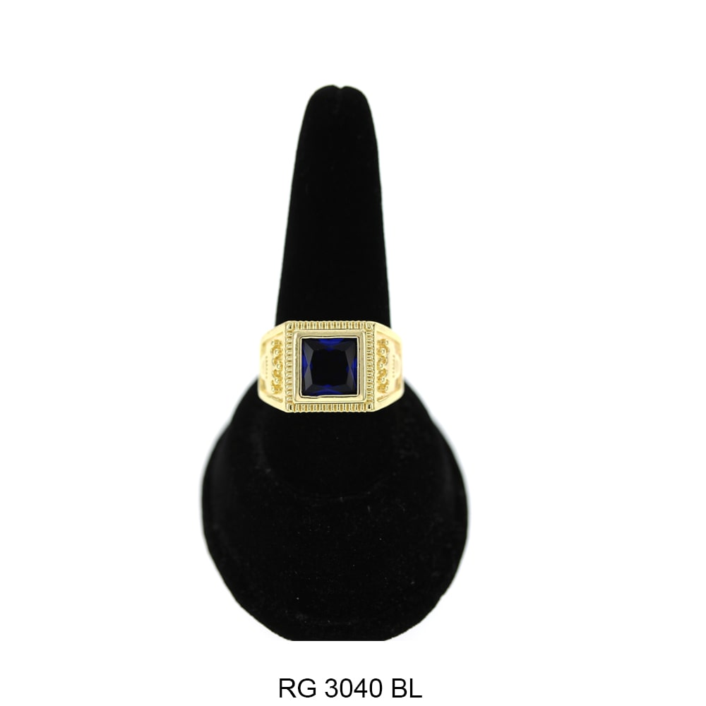 Men CZ Ring RG 3040 G BL