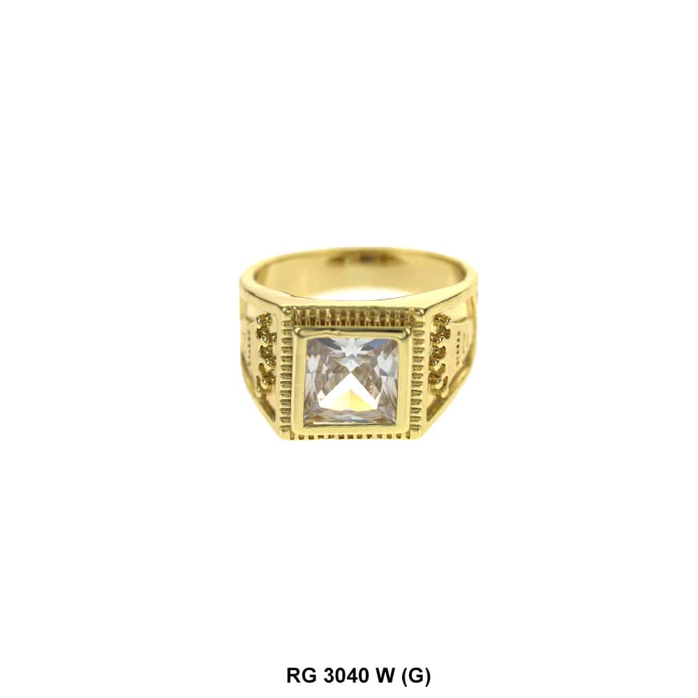 Men CZ Ring RG 3040 G W