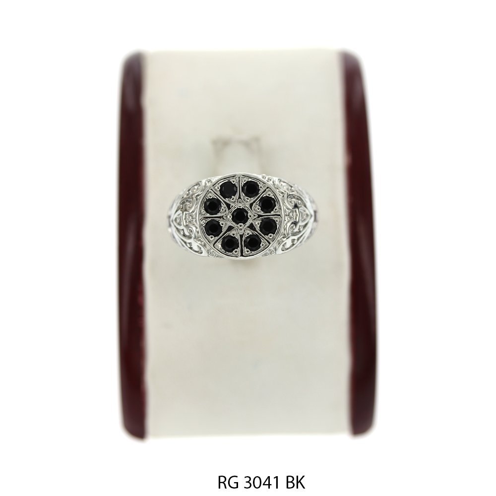 Men CZ Ring RG 3041 S BK