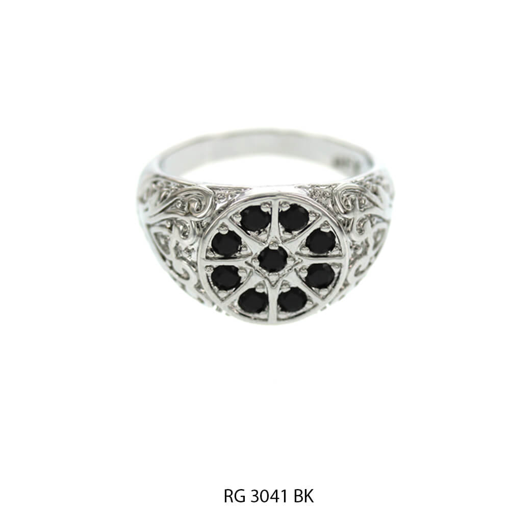 Men CZ Ring RG 3041 S BK