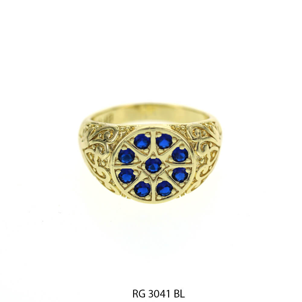 Men CZ Ring RG 3041 G BL