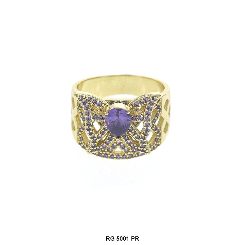 Anillo CZ Diseño Mariposa RG 5001 PR