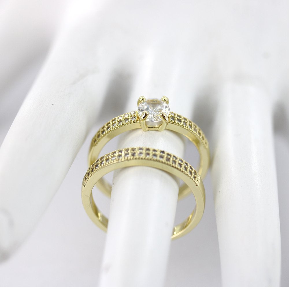 CZ Matrimonial Rings RG 145 G – Kaashusa