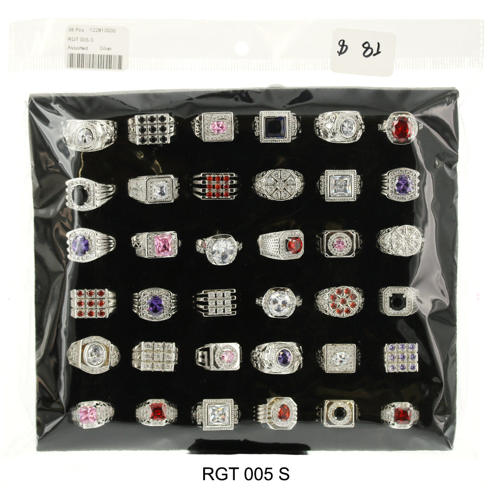 36 Pcs Men Ring Tray RGT 005 S