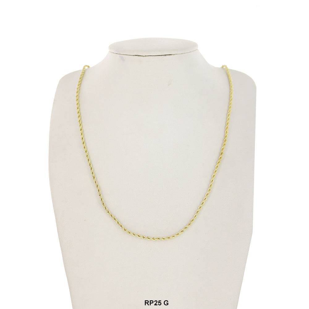 2.5 MM Rope Chain RP25G – Kaashusa