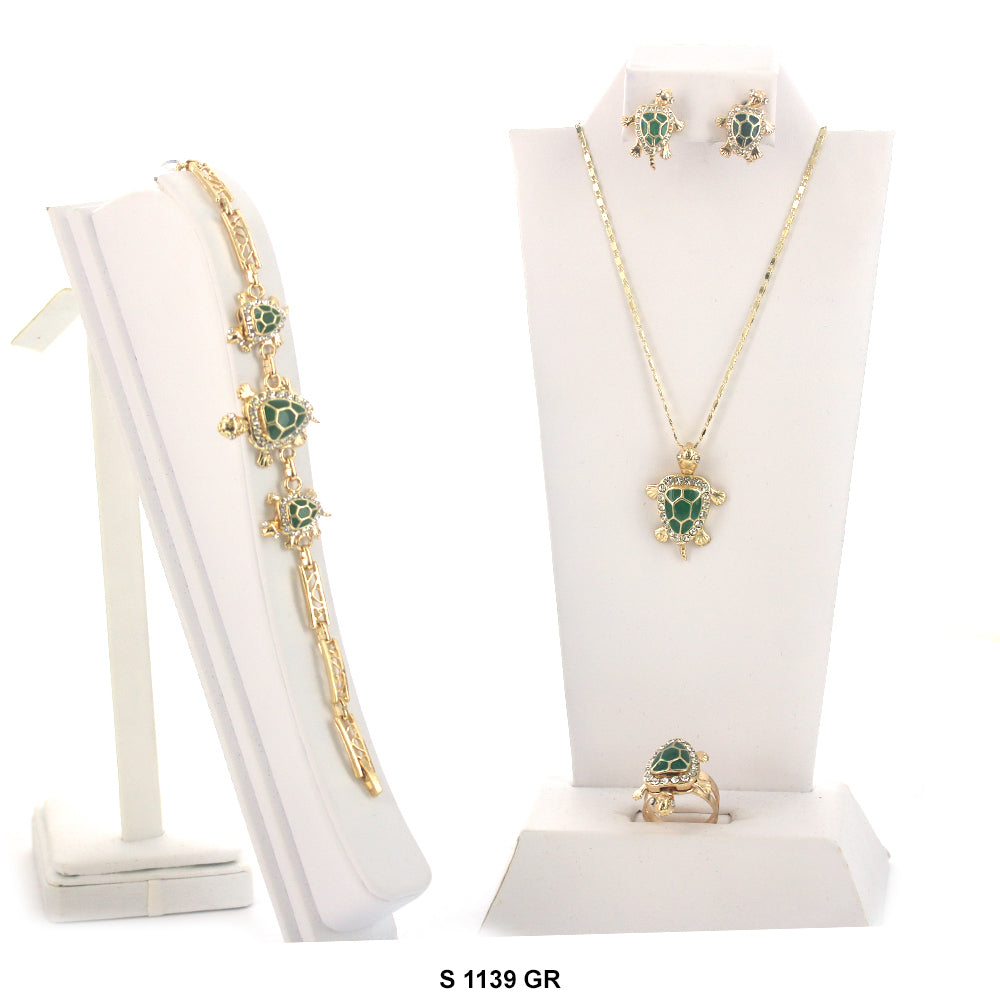 Turtle Necklace Set S 1139 GR