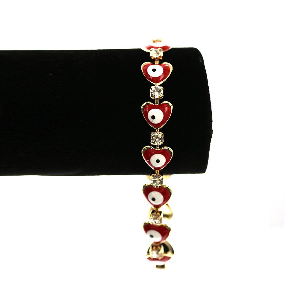 Heart Evil Eye With Cubic Zirconia Set S 1158 R