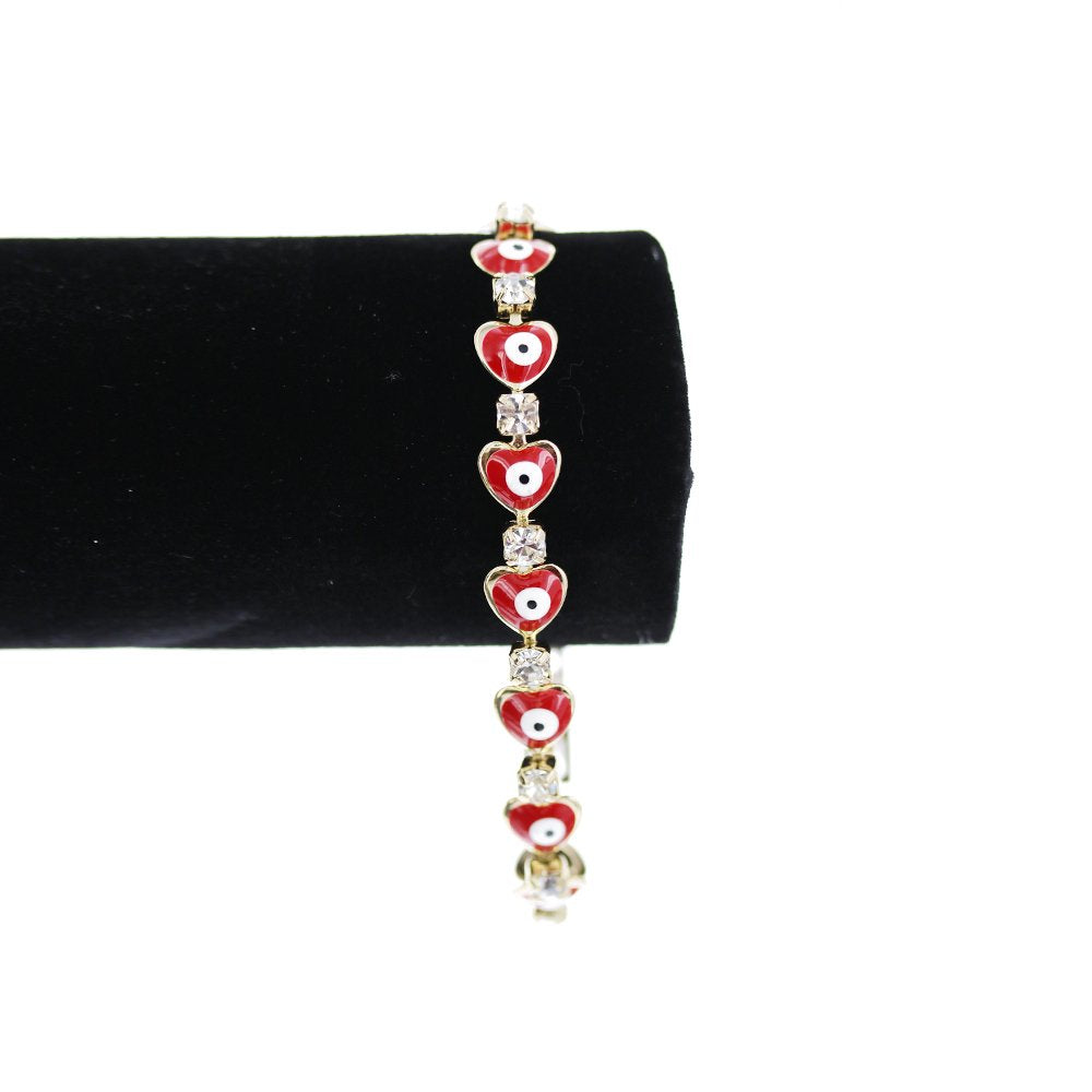 Heart Evil Eye With Cubic Zirconia Set S 1155