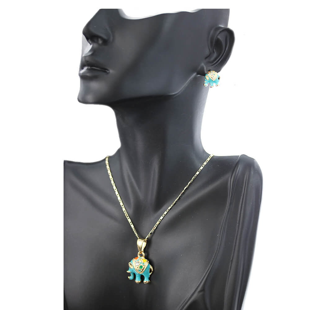 Elephant Kids Necklace Set S 1184 TR