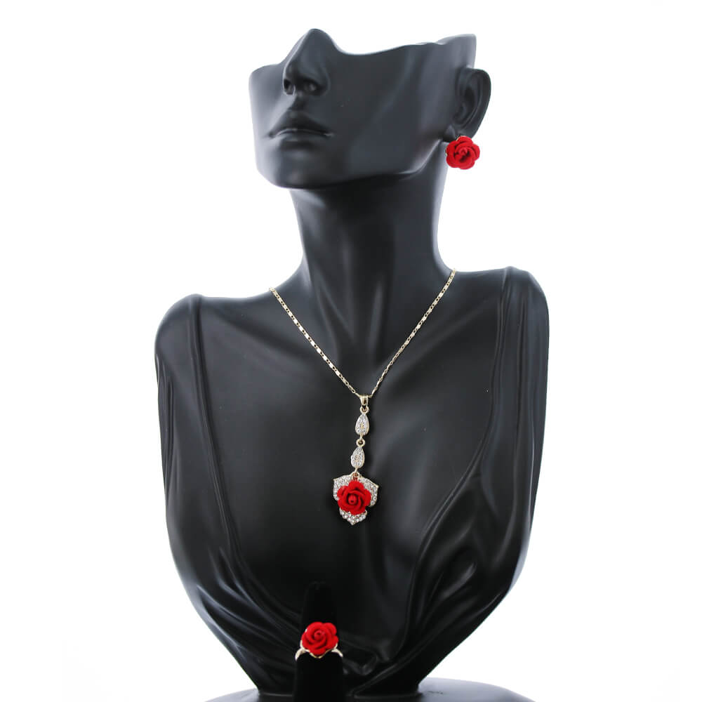 Rose Necklace Set S 1185