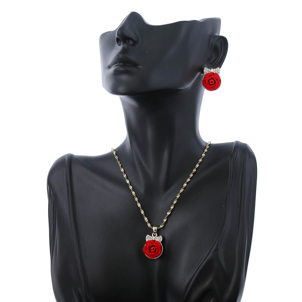 Rose Necklace Set S 1187