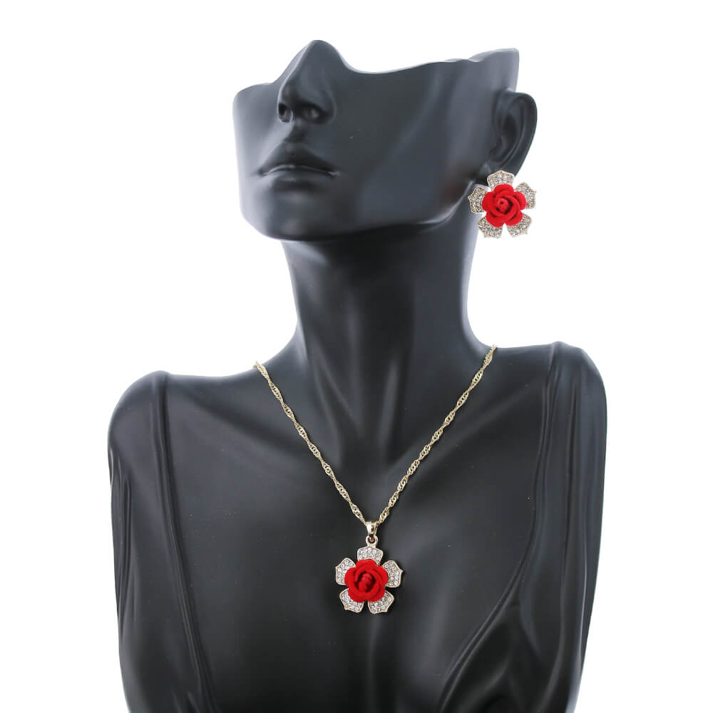 Rose Necklace Set S 1188