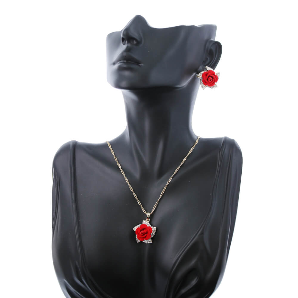 Rose Necklace Set S 1189