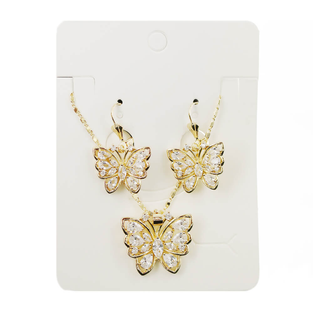 Butterfly Necklace Set S 1190 W