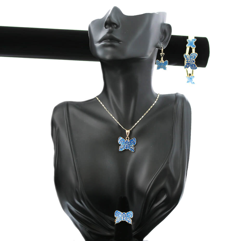 Conjunto Collar Mariposa S 1191 BL