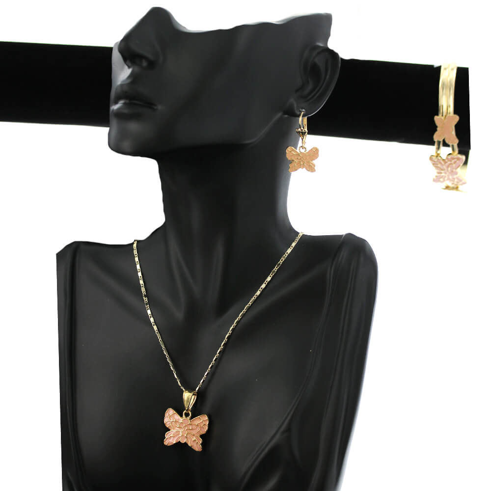 Butterfly Necklace Set S 1191 P