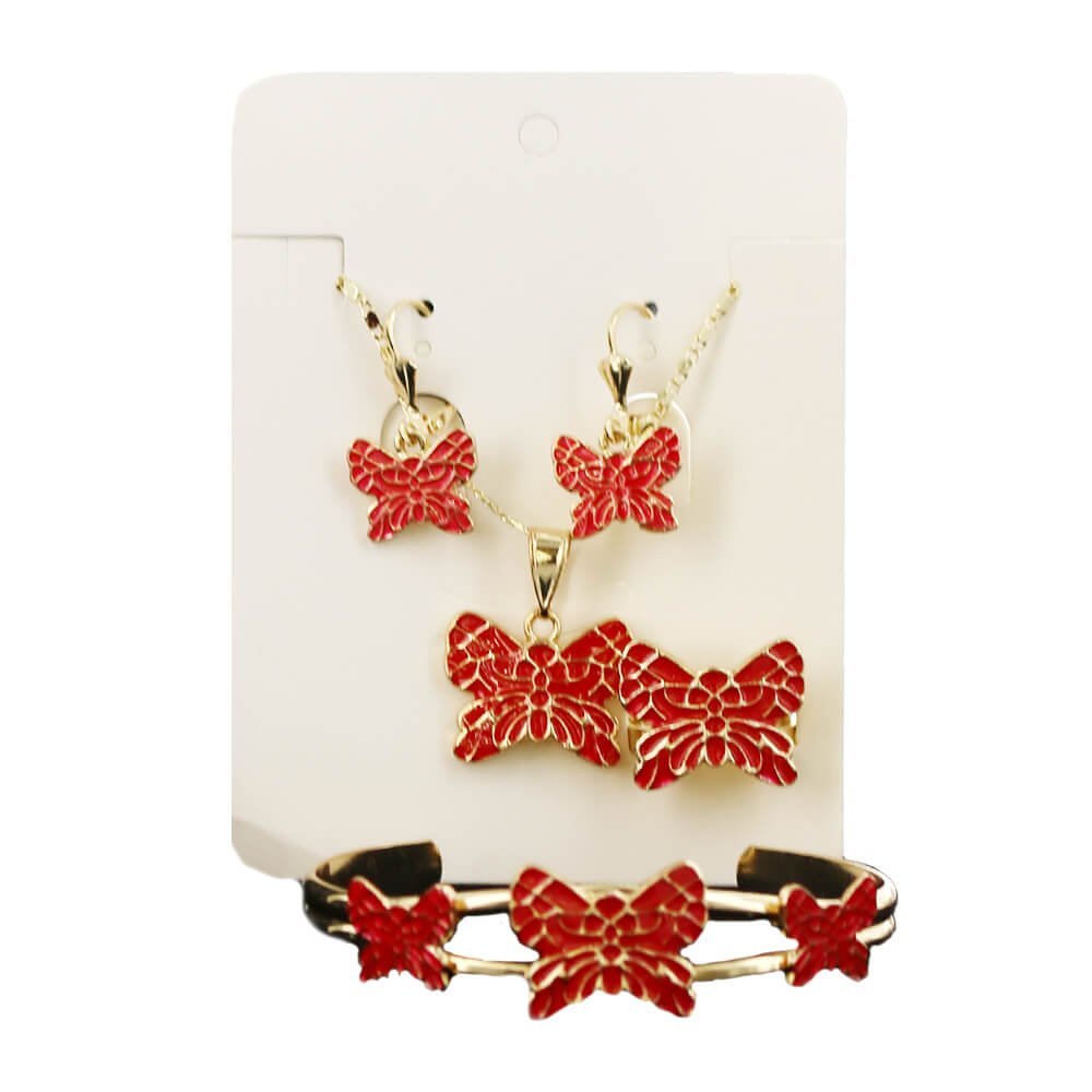 Butterfly Necklace Set S 1191 R