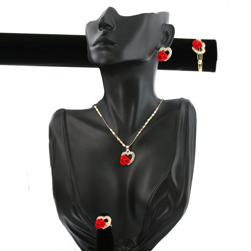 Kids Rose Necklace Set S 1194