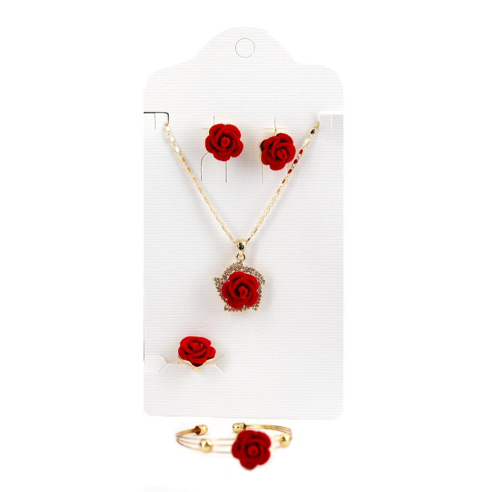 Kids Rose Necklace Set S 1196