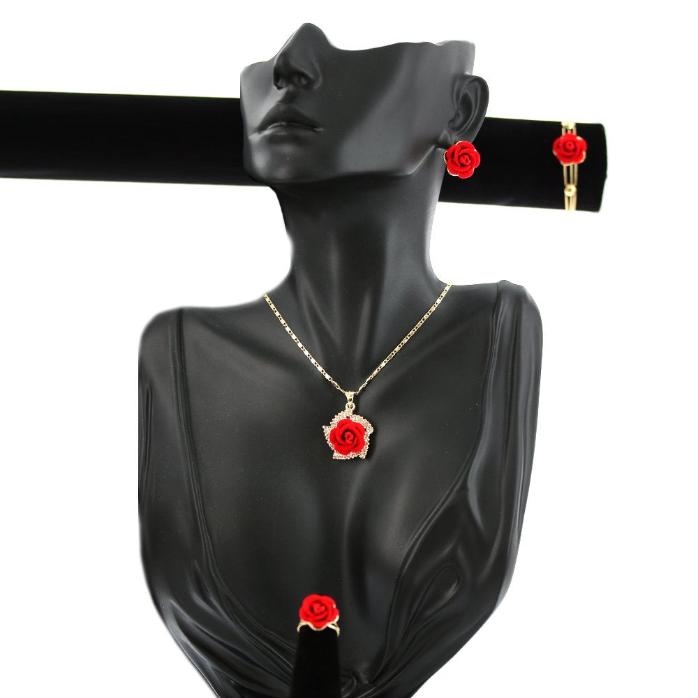 Kids Rose Necklace Set S 1196